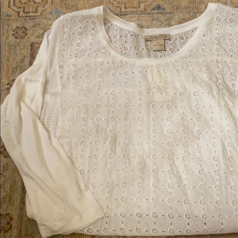 Lucky Brand Lightweight Lace Detail Top